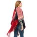 Unisex Thickened women's shawl loop yarn coarse tassel colour matching pullover cape_viptrois.com