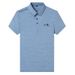 2025 Light Luxury Polo Sho Solid Color Casual Versatile Turn-Down Collar Chest Embroidered Men's Half Sleeve Top_viptrois.com
