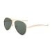 Metal Double Beam Aviator Sunglasses Curved Legs Cross Border Personality Trend Driving Sunglasses_viptrois.com