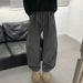 Men's Clothing American Workwear Pants - Fleece-Lined Winter Cargo Joggers With Adjustable Drawstring, Cleanfit Straight-Leg Tactical Trousers_viptrois.com