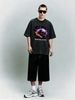 Men's Clothing Light Luxury T Shirt Short Sleeve Minimalist Burning Void Galaxy Skull Graphic Printing Round Neck T-Shirts_viptrois.com