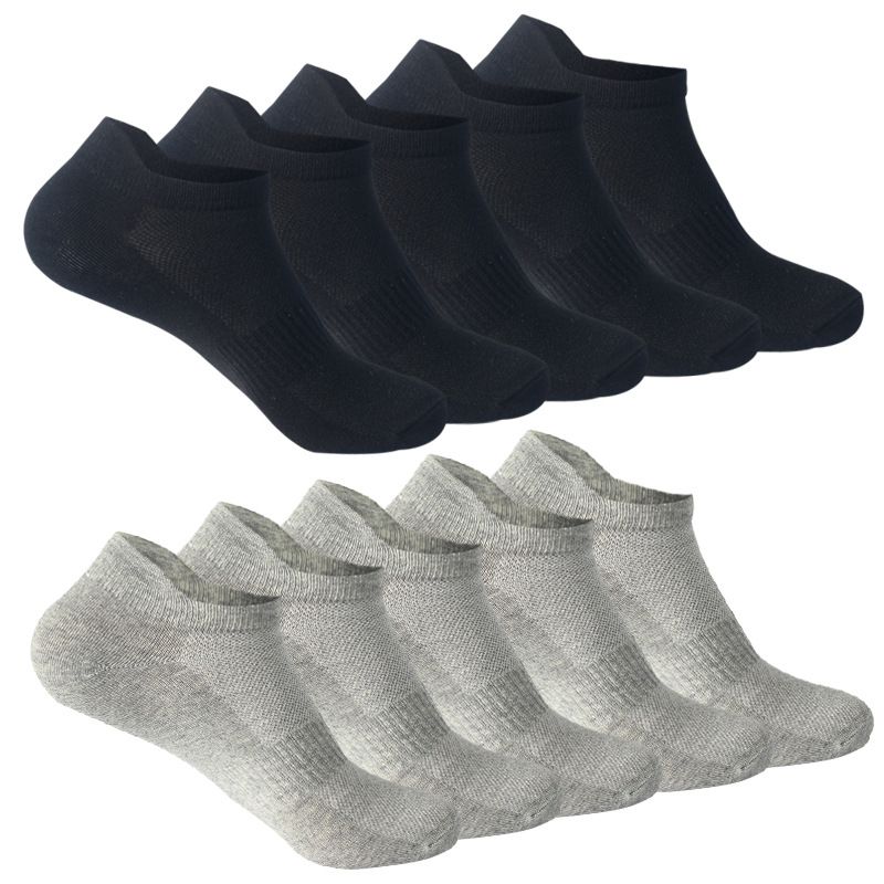 10 pairs of mesh socks Thin sports cotton socks big, small, 3 size men's and women's boat socks_viptrois.com