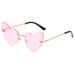 Men's Sunglasses New Frameless Heart Shaped Cut Edge Sunglasses Cross Border Trend Women's Sunglasses Fashion Street Shooting Irregular Glasses_viptrois.com