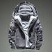 Winter Camouflage Sweater Men's Casual Sports Cardigan Sweater Jacket Fleece Thickened Thermal Sweater_viptrois.com