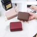Card Bag Card Cases Double Layer Zipper Accordion Card Holder Solid Color Short Wallet Fashionable And Simple Ladies Wallet Multi Function Coin Purse_viptrois.com