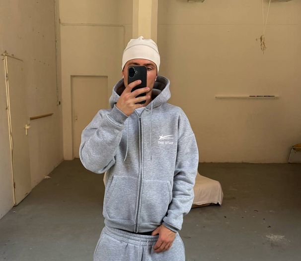 New American Retro Washed Long Sleeved Hooded Shirt Loose Casual Trousers Fashionable Japanese Sweater Suit_viptrois.com