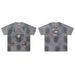 Summer Vintage Grey Rhinestone T-Shirt Cyberpunk Human Organ Circuit Double-Sided Print Loose Hip-Hop Streetwear Top_viptrois.com