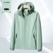 2025 New Outdoor Thin Jacket Single-layer Detachment Cap Waterproof Men's And Women's Models_viptrois.com