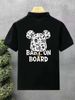 Little Bear Polo Men's Korean Short T-shirt Trendy Brand Half Sleeve Casual Top Summer Minimalist Collar Paul Shirt_viptrois.com