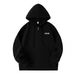 Men's Clothing Letter Print Hoodie Thick Pullover Hoodie & Jogger Set - Letter Print Zip-Up Pullover With Fleece Lining (Black/Grey) – Sizes M-5XL_viptrois.com
