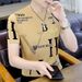 Clearance Leak-picking Counter Withdrawal Tail Order Foreign Trade Fashion Brand Ice Silk Short Sleeve T-shirt Men's Half Sleeve Top Clothes_viptrois.com