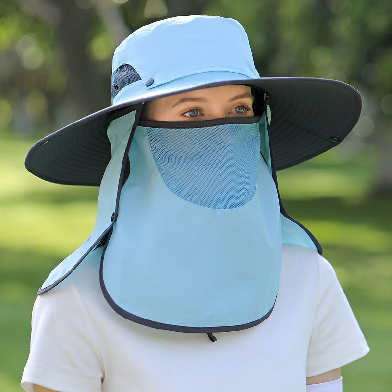 Women's 12CM Wide Brim Sun Hat - UPF 50+ Full Face & Neck Protection For Hiking & Travel (Summer Outdoor Essential)_viptrois.com