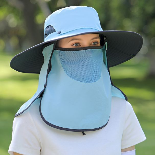 Women's 12CM Wide Brim Sun Hat - UPF 50+ Full Face & Neck Protection For Hiking & Travel (Summer Outdoor Essential)_viptrois.com