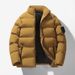 New Autumn And Winter Trend Thickened Clothes Bread Stand Neck Coat Men's Cotton_viptrois.com