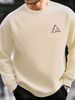Men's Loose, Casual, Fashionable, Simple Letter Pattern Printed Round Neck Long Sleeved Sweatshirt For Autumn And Winter_viptrois.com