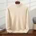Nordmann Sweater Men 100% Pure Cashmere Half Turtleneck Thickened Pullover Autumn Winter Loose Fit Versatile Long Sleeve Knitted_viptrois.com