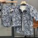 Men's Summer Casual Suit Embossed Floral Pattern Quick Drying Thin Two-Piece Set Short Sleeve Shirt And Shorts Trendy Clothing_viptrois.com
