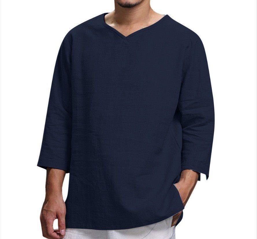 Men's Relaxed Fit Casual Shirt – Oversized Cotton Blend Shirt (M-XXXXL)_viptrois.com