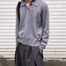 New Pullover Sweater With Retro Casual And Lazy Style, Men's Solid Color Top With A Collared Knit Sweater, Trendy_viptrois.com