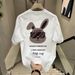 Trendy Brand Summer High-end Personalized Short Sleeved T-shirt For Men's Ruffled And Handsome Trend Printed Round Neck_viptrois.com