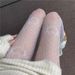 Silk Stockings Black Peach Heart Women's Thin Pantyhose Sexy Lace Bottoming Stockings_viptrois.com