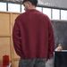 Unisex Winter Casual Knit Sweater With Seagull Embroidery - Relaxed Fit, 3D Design, Breathable Viscose Fabric_viptrois.com