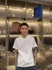 Fashionable And Trendy Men's T-shirt, Short-sleeved, Starry Sky, Diamond-encrusted, Fitted, Round-neck, Half-sleeved Base Shirt_viptrois.com