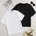 Eleva Tu Guardarropa Primavera Verano Una Elegante Camiseta Manga Corta Con Cuello En V Estampado Brillantina, Ideal_viptrois.com