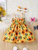Kids' Clothing Summer Full Body Printed Suspender Dress_viptrois.com