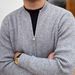 Autumn And Winter New Sweater Knitted Sweater Coat Men's Cardigan Jacket Warm Slim Business Solid Color_viptrois.com