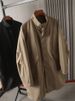 Men's Clothing Windproof Lined Long Trench Coat With Detachable Liner Lightweight Trench Coat With Detachable Liner - Windproof & Stylish For Spring_viptrois.com