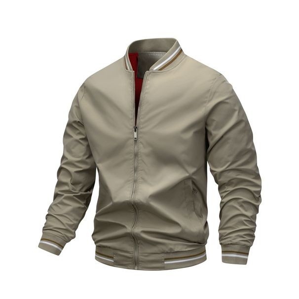 Loom Trendy Autumn Winter New European American Casual Coat Fashion Trend Outerwear Men's Thin Wholesale Jacket_viptrois.com