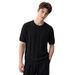 Men's Slim Fit Knitted T-Shirt Henley Collar Short Sleeve Summer Business Commuter Versatile New Style Mature_viptrois.com