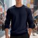 Men's Clothing Heavy Velvet Sweatshirt Winter Casual Classic Round Neck Commuter Large Size Solid Color Plus Size American Style_viptrois.com