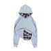2026 European And American Waffle Plaid Front And Back Wear Street Hip-hop Sweater_viptrois.com