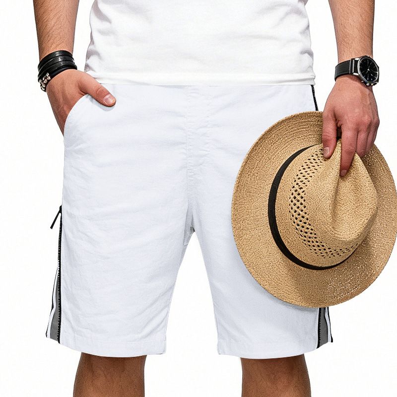 Summer Men's High Waist Loose Basketball Shorts Hip Hop Sports Casual Zipper 5 Point Clothing_viptrois.com