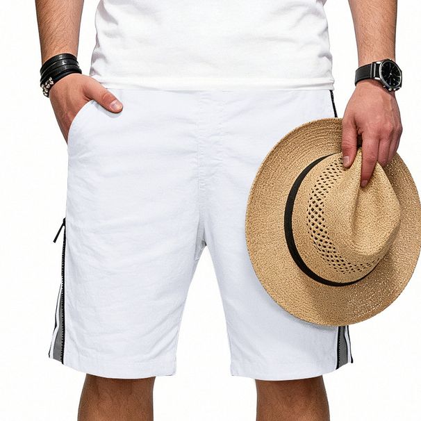 Summer Men's High Waist Loose Basketball Shorts Hip Hop Sports Casual Zipper 5 Point Clothing_viptrois.com