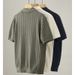 Luxury Men's Short Sleeved Polo Shirt High Elastic Striped Knitted Cool And Breathable Elegant High End Summer Top_viptrois.com
