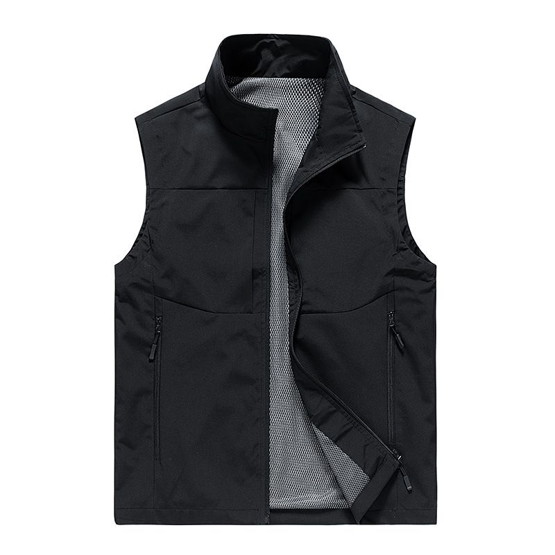 Men's Lightweight Fishing Vest – Breathable Polyester Outdoor Sleeveless Jacket For Hiking & Camping (M-5XL) – Quick-Dry Sun Protection Top_viptrois.com