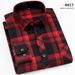 Men's Long Sleeve Checkered Shirt, Fashion Casual Plaid Button-Up Shirt With Brushed Finish, Korean Style Versatile Spring Fall Loose Fit Trendy Top_viptrois.com