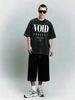 Men's Clothing Light Luxury T Shirt Short Sleeve VOID Globe Letter Printing Round Neck T-Shirts_viptrois.com