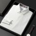 Two-Piece For Men Winter New Pullover Shirt Collar Trendy Warm Slim Fit Base Layer Men's Knitted Sweater Custom_viptrois.com