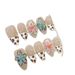 Beauty & Health Hand Carved Nail Art Devil Flower French Leopard Print Autumn And Winter False Nail Patches_viptrois.com
