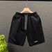 Men's Clothing Summer Breathable Light Luxury Shorts Anti Wrinkle Straight Shorts Simple Solid Color Fashion Quick Drying Beach Pants_viptrois.com