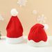 Christmas Children's knitted red hat Hairball wool hat hat Children's knitted Christmas color hat_viptrois.com