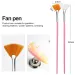 Arte Clavo 7/15PCS Plastic Handle Nail Brush Set Gel Polish Painting Drawing Acrylic Gel Nail Brush For Nails Art Manicure Tools_viptrois.com