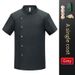 Men's Clothing Short Sleeved Chef Clothes Breathable Summer Hotel Restaurant Kitchen Canteen Work Clothes_viptrois.com