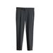 Men's Slim-Fit Cropped Dress Pants, Business Casual, Wrinkle-Free, Straight-Leg, Summer Lightweight, Office & Smart Outing (Black/White/Charcoal)_viptrois.com