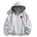 Men's Fuzzy Sweatshirt With Printed Zipper - Trendy Style_viptrois.com
