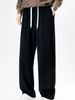 Men's Clothing Autumn And Winter, Slim Fit, Flattering Straight Leg, Versatile, Sporty, Sweatpants, Loose Fit, Wrinkle Resistant, Wide Leg Trousers_viptrois.com